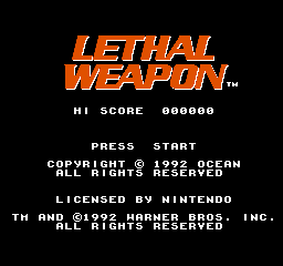 Lethal Weapon Title Screen